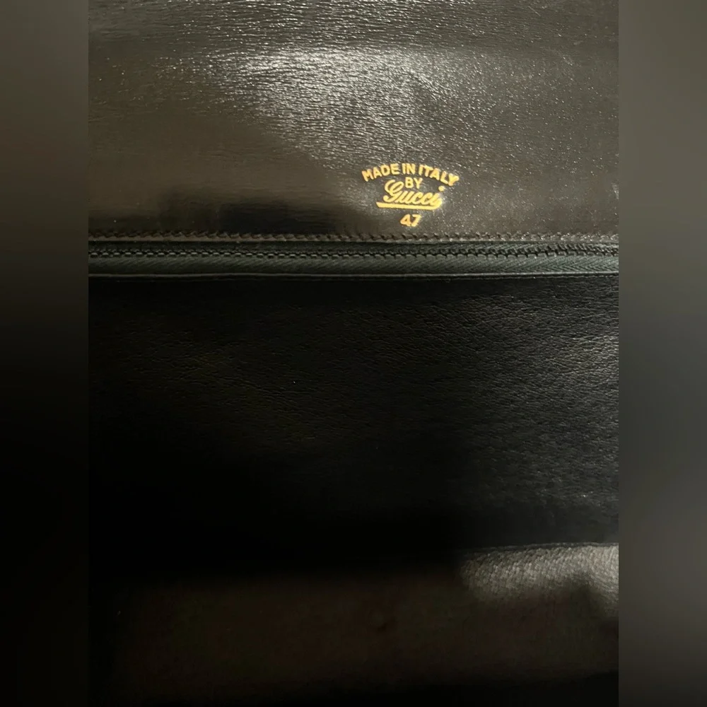 Gucci Vintage Interlocking GG Black Clutch/Crossbody Bag - Picture 10 of 15